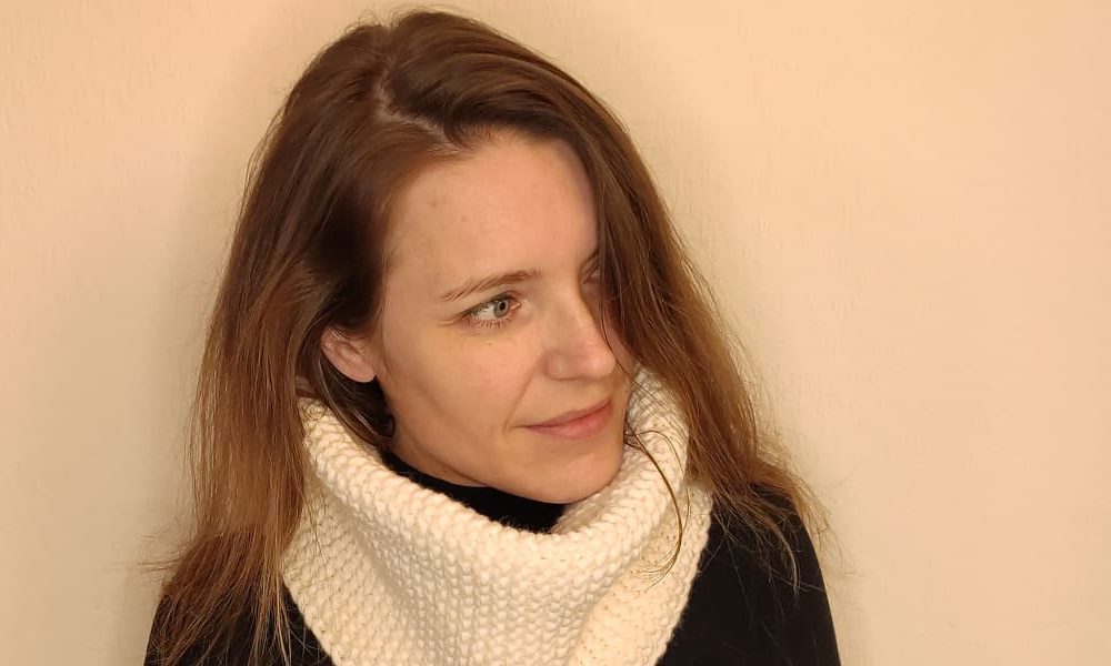 Tricoter snood point mousse